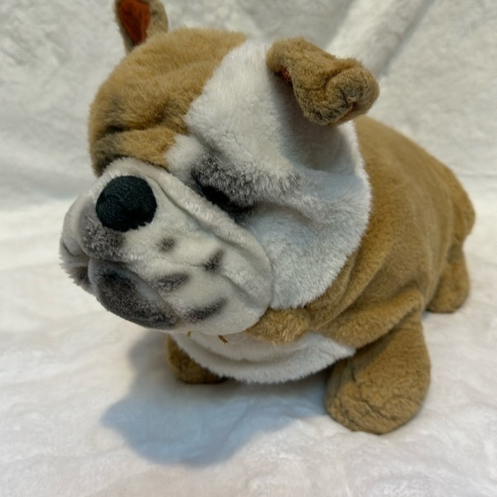 Vintage 1988 Dakin Tough Guy English Bulldog Plush Stuffed Animal